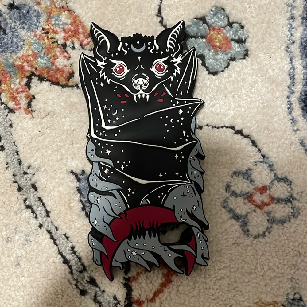 Cute Goth Bat Silicone Phone Case for IPhone 6